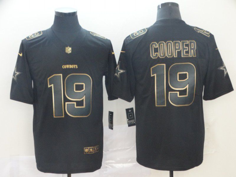Men Dallas cowboys #19 Cooper Nike Vapor Limited Black Golden NFL Jerseys->new york giants->NFL Jersey